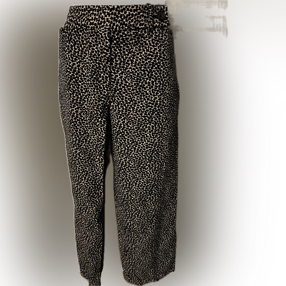 Stylish Black and Cream Women's Pants